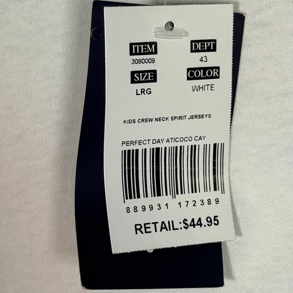 Royal Carribean LRG Juniors Perfect Day at Coco Kay White shirt NWT‎ Spirit - Picture 7 of 9